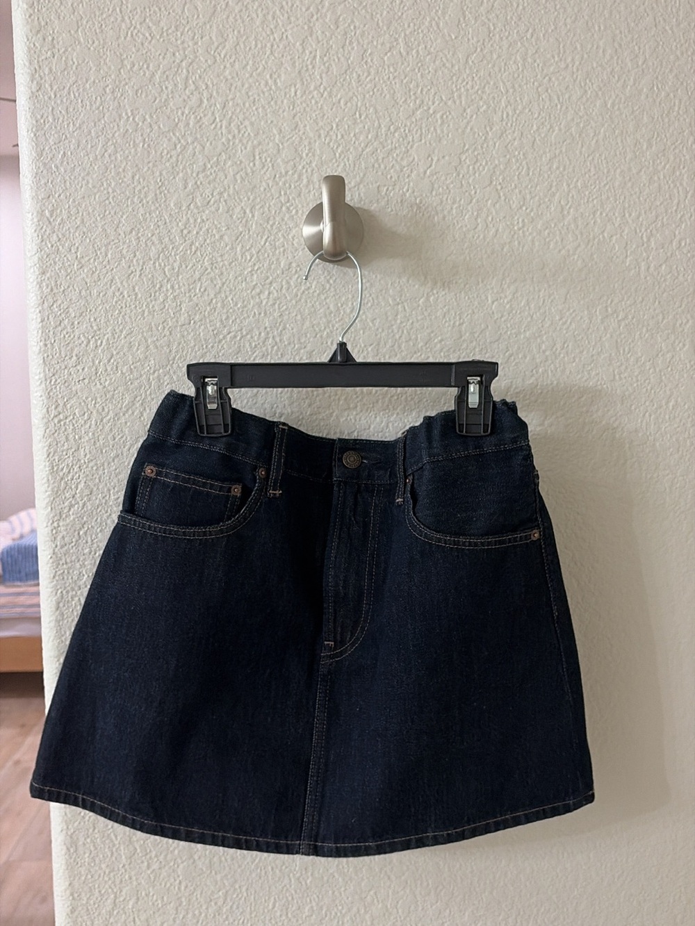 UNIQLO Denim Mini Skirt – Dark Navy | Size S